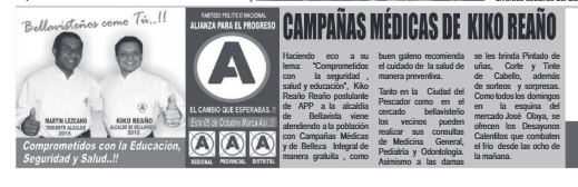 Registro de prensa de las campañas médicas gratuitas en el Callao y Bellavista lideradas por el Dr. Kiko Reaño